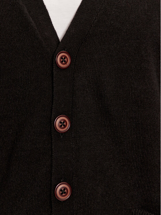Brave Soul Brave Soul Strickjacke MK-162GHAZALI Schwarz Regular Fit