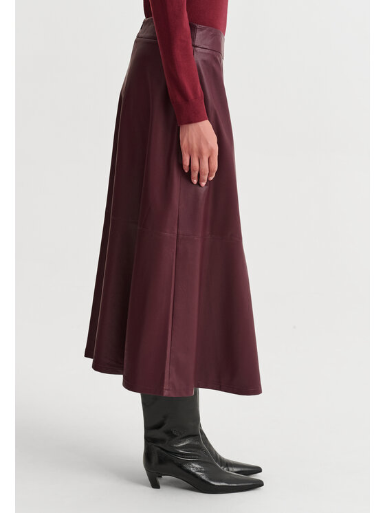 TATUUM TATUUM Spódnica midi MANTI Czerwony Flare Fit
