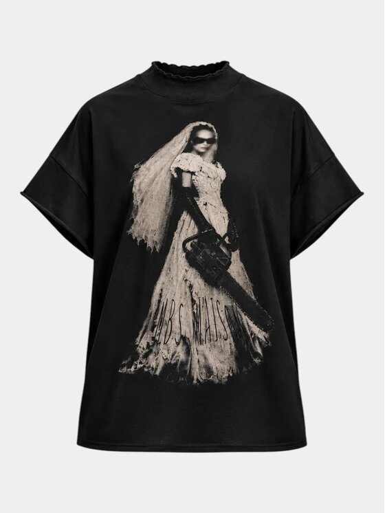 MADE BY SOCIETY MADE BY SOCIETY T-Shirt UNVEIL - T27898 Czarny Basic Fit