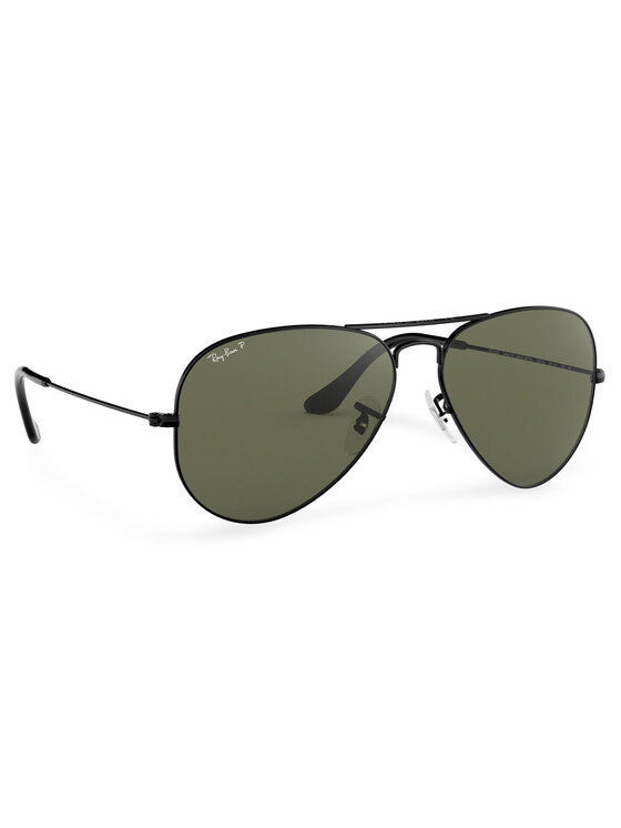 Okulary przeciwsłoneczne Ray-Ban, Czarne, Aviator Large Metal 0RB3025 002/58