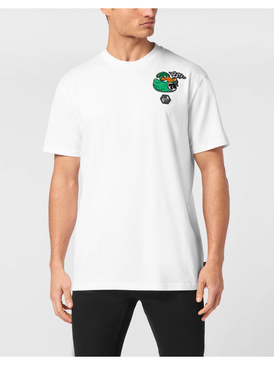 PHILIPP PLEIN PHILIPP PLEIN T-shirt 24705 Bianco Regular Fit