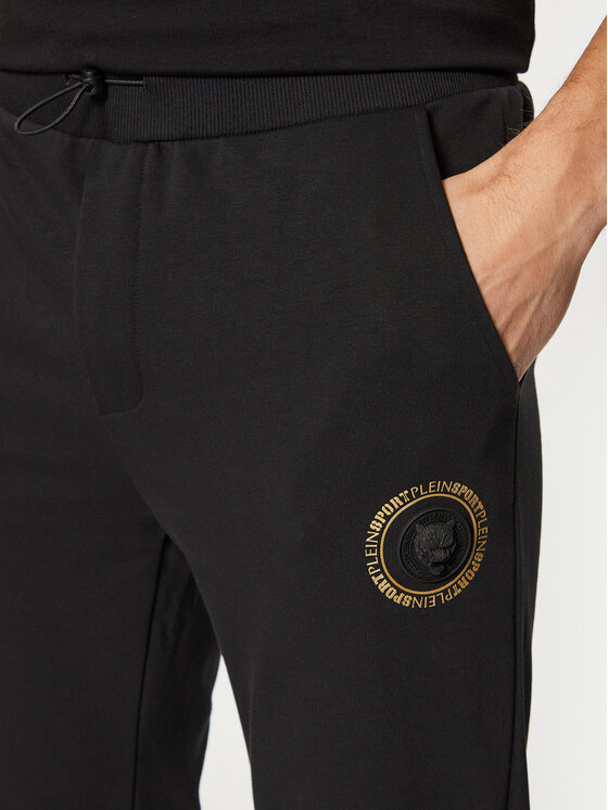Plein Sport Plein Sport Teplákové kalhoty AADC MJT2458 STE001N Černá Regular Fit
