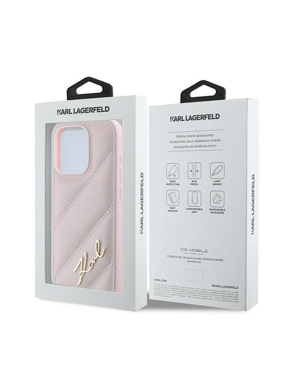 KARL LAGERFELD KARL LAGERFELD Etui na telefon Apple iPhone 15 Pro Max Różowy