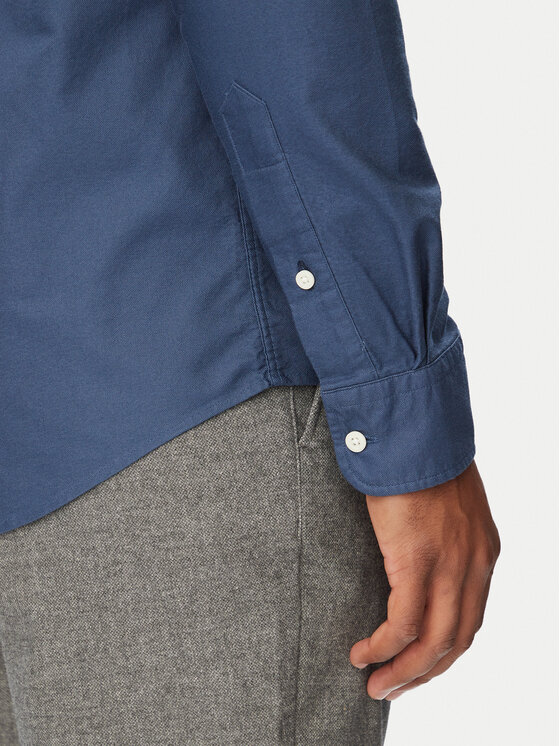 Tommy Hilfiger Tommy Hilfiger Koszula Solid Heritage MW0MW35774 Niebieski Regular Fit