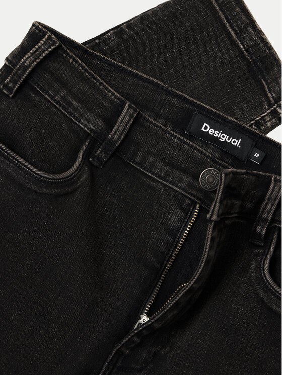 Desigual Desigual Jeans hlače Danubio 24WWPW07 Črna Slim Fit