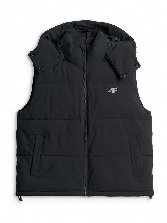 4F 4F Športová vesta ESSENTIAL 3 Čierna Loose Fit