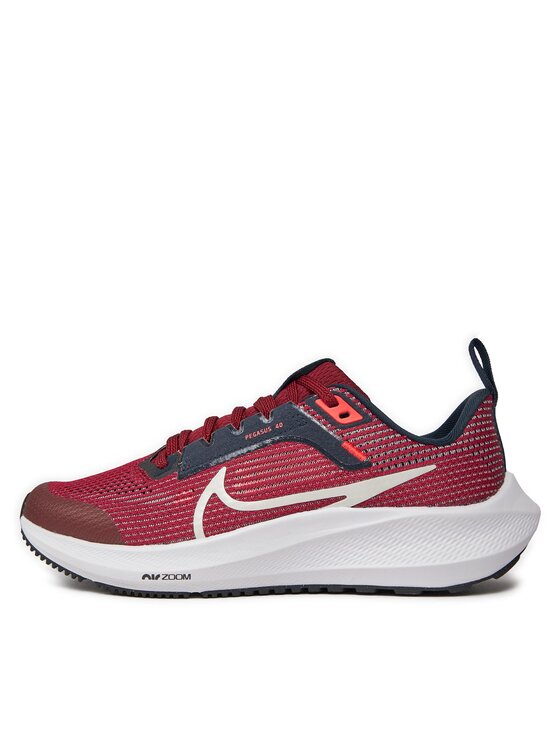 Nike Nike Tekaški čevlji Air Zoom Pegasus 40 (GS) DX2498 009 Bordo rdeča