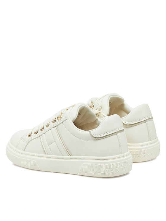 Tommy Hilfiger Tommy Hilfiger Sneakersy Low Cut Lace-Up Sneaker T3A9-33745-1439 M Biały