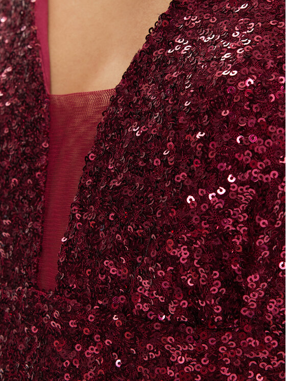 Rinascimento Rinascimento Večerna obleka CFC012005200 Bordo rdeča Regular Fit