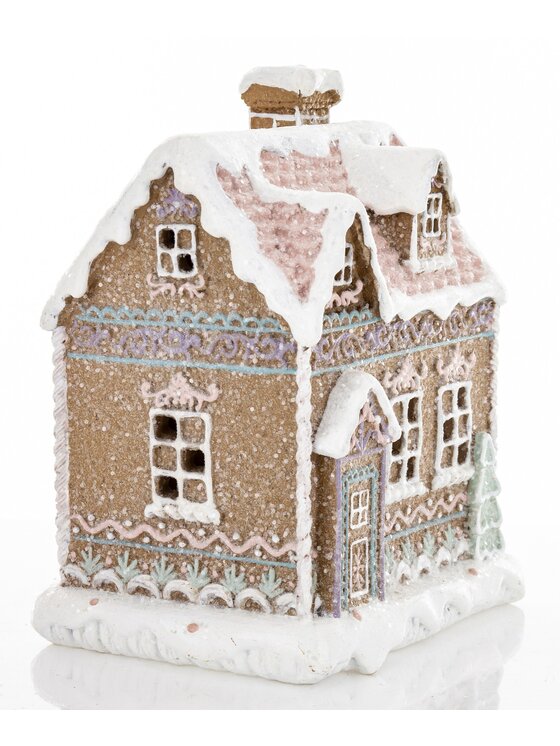 MIAhome MIAhome Figurka Domek piernikowy LED Kolorowy