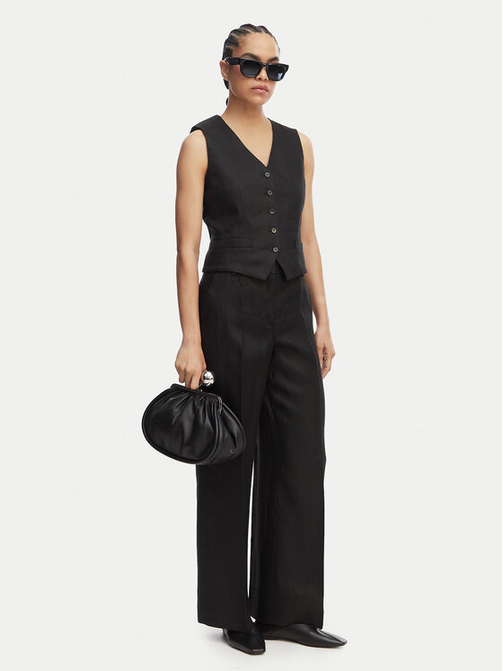 Weekend Max Mara Weekend Max Mara Kamizelka garniturowa Pace 2615151012 Czarny Regular Fit