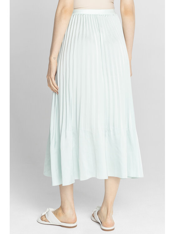 Deni Cler Milano Deni Cler Milano Spódnica midi T-DC-7013-F2-40-43-1 Zielony Regular Fit