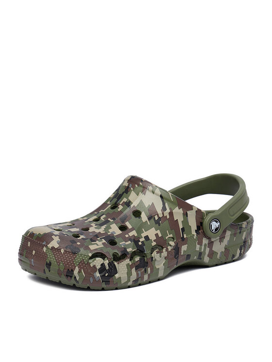Crocs Crocs Pantoletten C-BAYA SEASONAL PRINTED CLOG 206230-3TC Grün