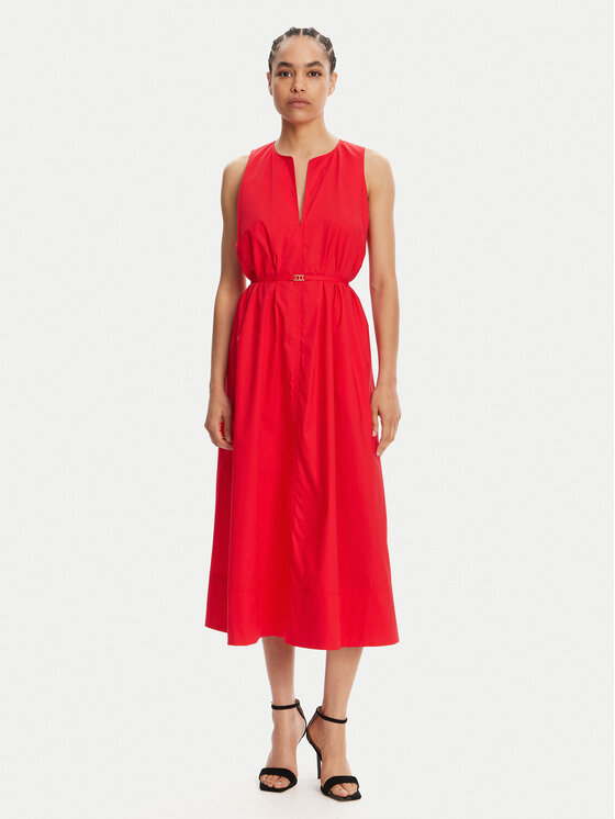 TWINSET TWINSET Rochie cocktail 251TT2221 Roșu Regular Fit