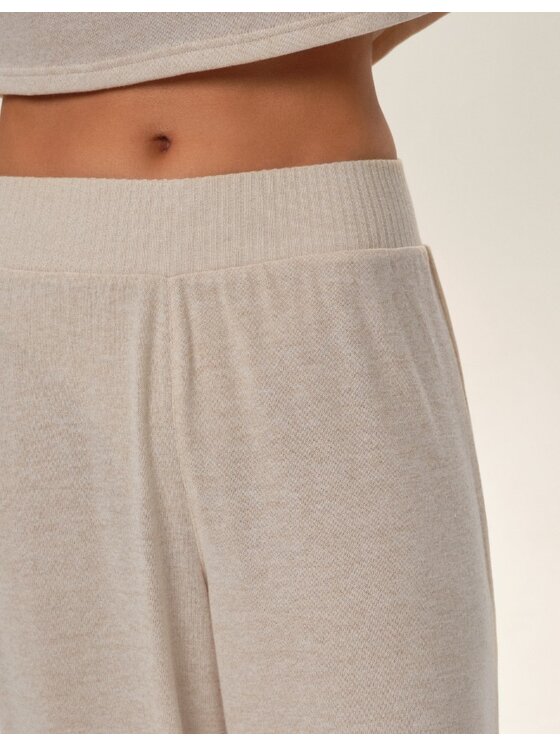 Esotiq Esotiq Piżama 42077 Beżowy Regular Fit