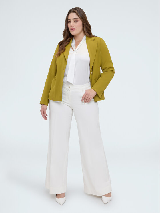 Fiorella Rubino Fiorella Rubino Bluzka 2061T002444N011 Biały A-Line Fit
