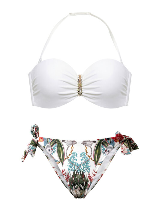 Miss Lou Miss Lou Bikini ML002 Biały