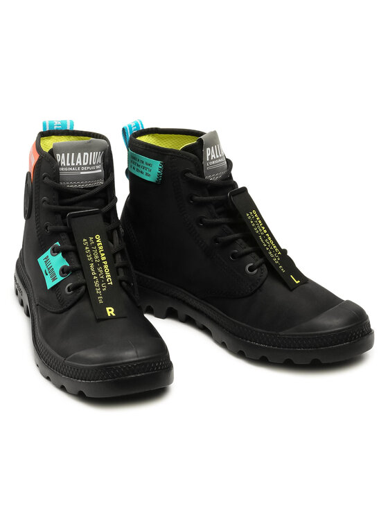 Palladium Palladium Туристически oбувки Pampa Lite Overlab Neon 77082-008-M Черен
