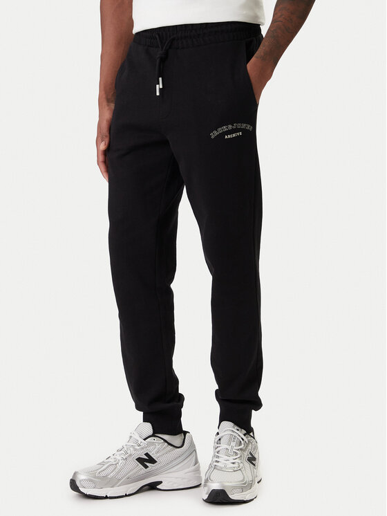 Jack & Jones Jack & Jones Teplákové nohavice Jpstgordon 12289724 Čierna Regular Fit