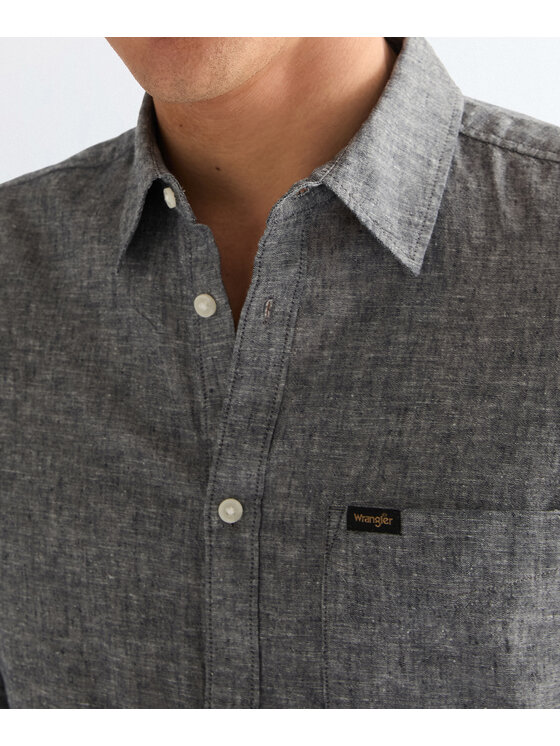 Wrangler Wrangler Koszula 112378044 Niebieski Regular Fit
