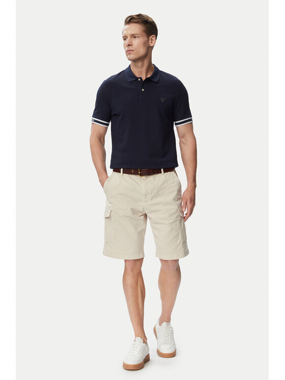 Guess Guess Stoffshorts M6GDVA W1703 Creme Regular Fit