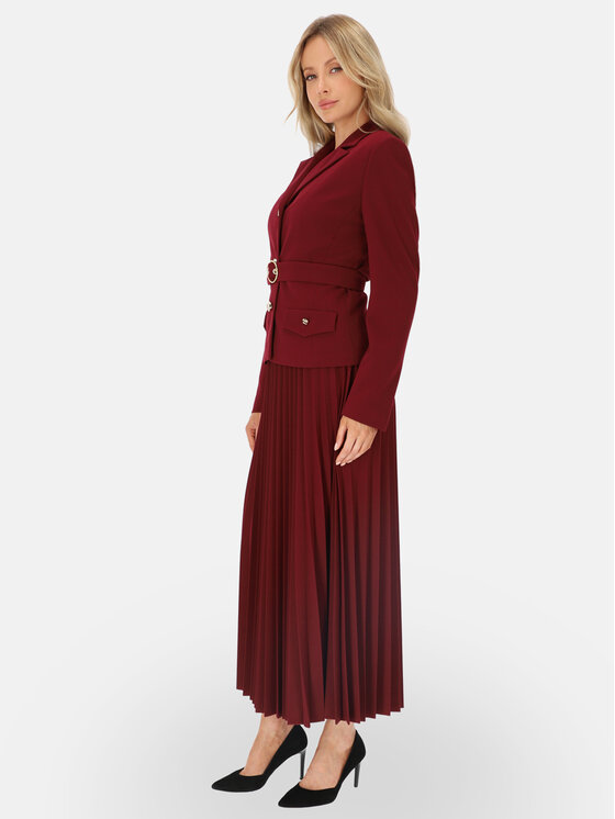 L’AF L’AF Spódnica maxi Lorin Bordowy Regular Fit