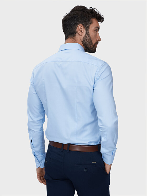 Evenemen Evenemen Koszula PUNTO G2 TWILL BLUE Niebieski Slim Fit