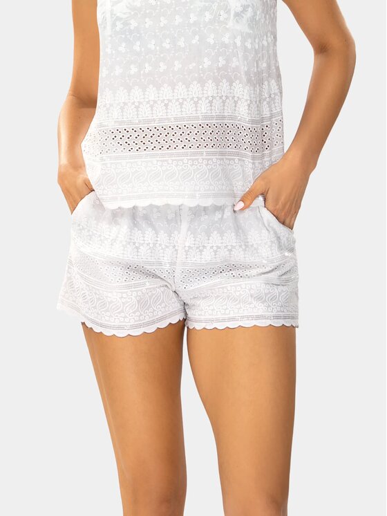 Feba Feba Szorty plażowe F124E Biały