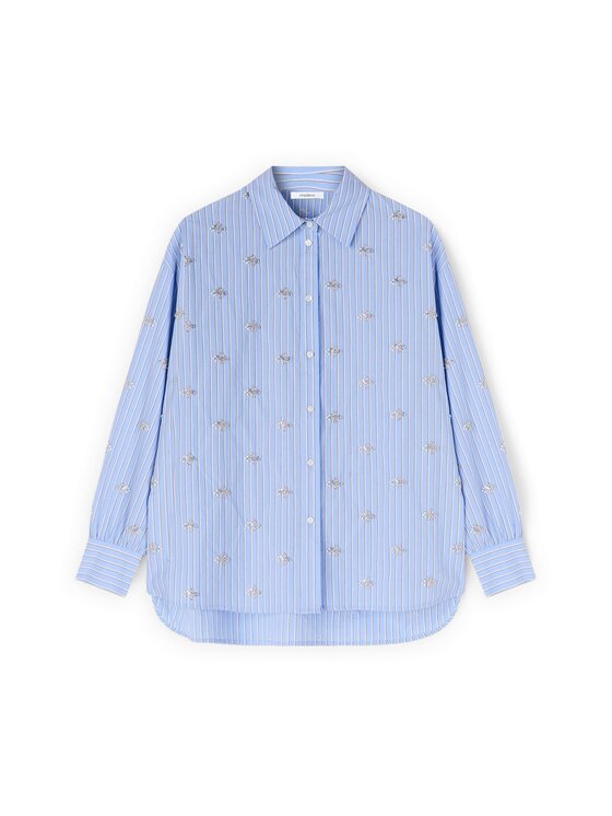 Motivi Motivi Camicia 5025W000526N0R4 Turchese Over Fit