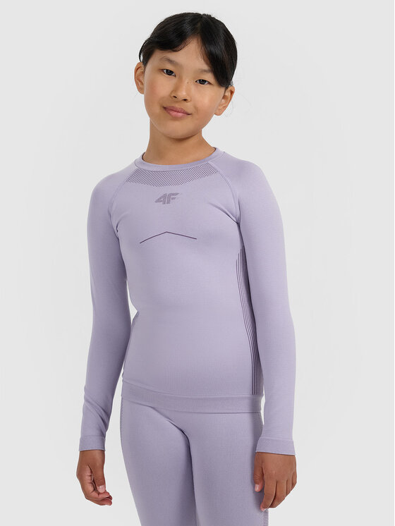 4F 4F Komplet bielizny termoaktywnej SKI UNDERWEAR Fioletowy