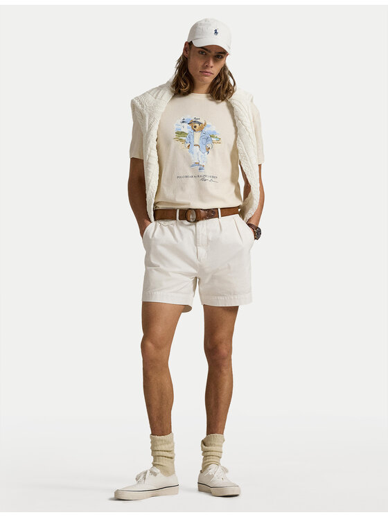 Polo Ralph Lauren Polo Ralph Lauren Majica 710969630001 Bež Custom Slim Fit