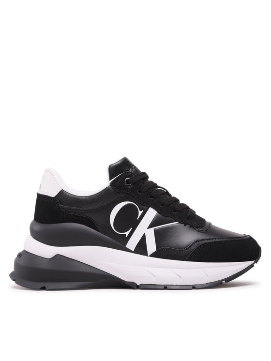 Calvin Klein Jeans Calvin Klein Jeans Сникърси Wedge Runner Mix Lth Wn YW0YW01099 Черен