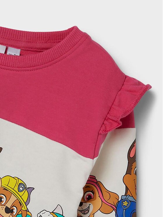 NAME IT NAME IT Majica dugih rukava PAW PATROL 13219716 Ružičasta Standard Fit