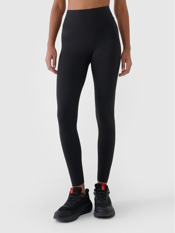 4F 4F Legginsy MULTI ACTIVE Czarny Slim Fit