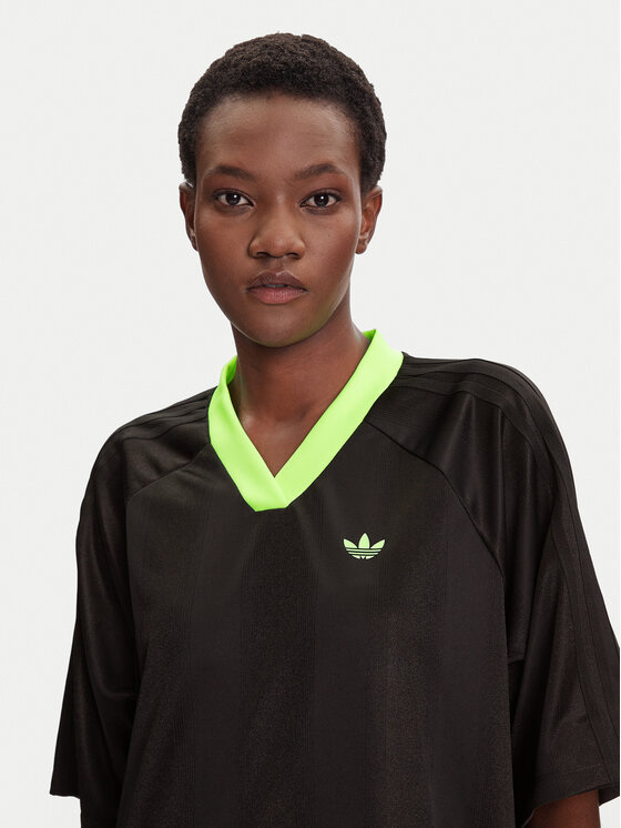 adidas adidas Kasdieninė suknelė adicolor Football Jacquard KB8152 Juoda Oversize