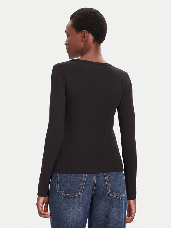 Calvin Klein Jeans Calvin Klein Jeans Bluză LV047D218G Negru Slim Fit