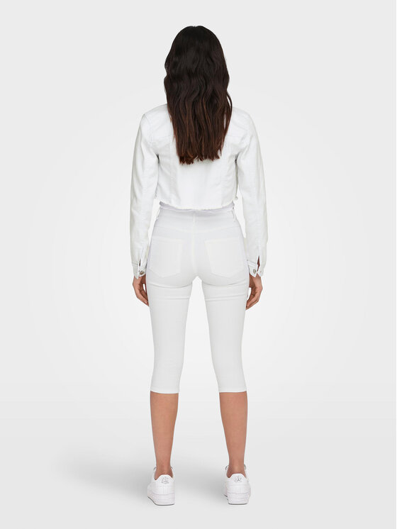 ONLY ONLY Džínsová bunda Wonder 15256098 Biela Regular Fit