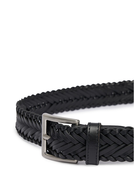 Tommy Hilfiger Tommy Hilfiger Ζώνη Th Soho Braid 3.0 AM0AM14776 Μαύρο