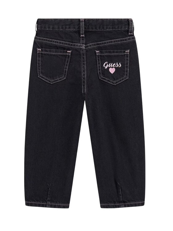 Guess Kids Guess Kids Τζιν MOM FIT BLACK RGD DNM PANTS Μαύρο Regular Fit