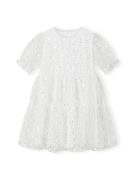 minoti minoti Sukienka elegancka 22party57 Biały Regular Fit