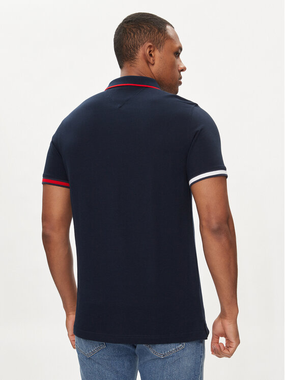 Tommy Jeans Tommy Jeans Polo Flag DM0DM12963 Granatowy Regular Fit