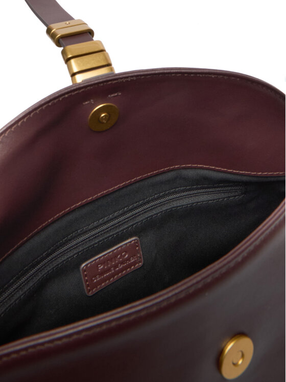 PINKO PINKO Handtasche Saddle Baguette Mini AI 25-26 PLTT 105895 A1ZX Dunkelrot