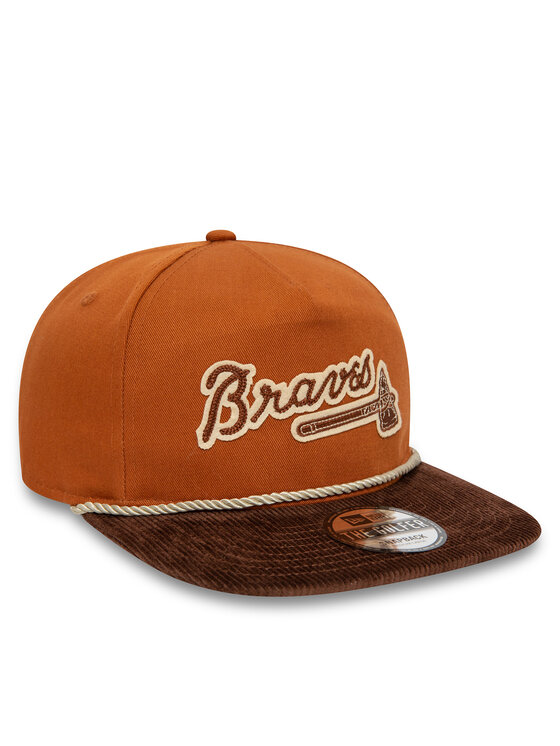 New Era New Era Czapka z daszkiem Cord Golfer Braves 60435053 Brązowy