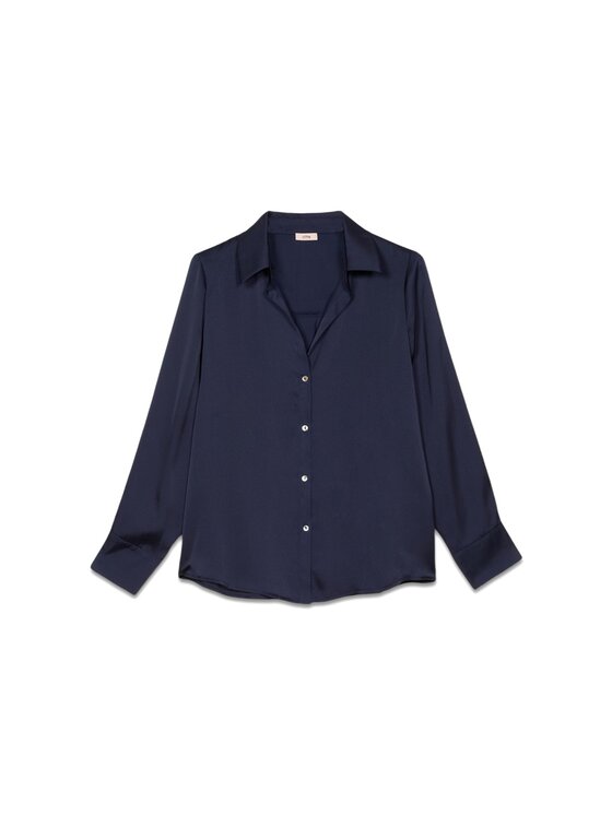 Oltre Oltre Koszula 5374R302962N034 Niebieski Regular Fit