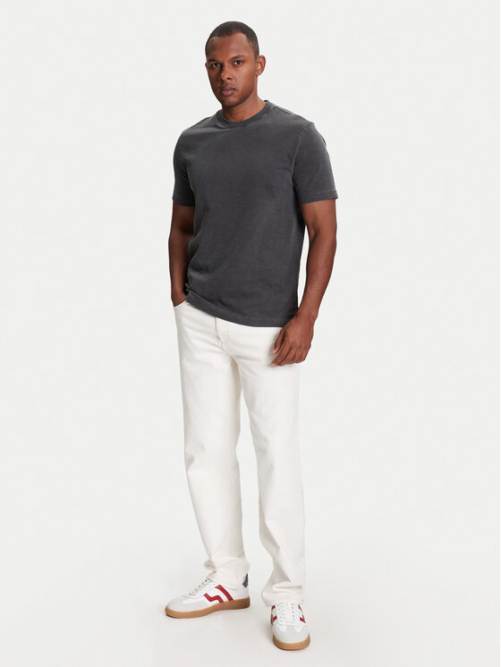 United Colors Of Benetton United Colors Of Benetton Marškinėliai 36JGU105U Pilka Relaxed Fit