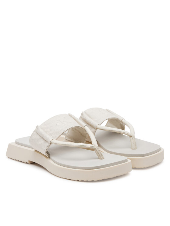 Calvin Klein Jeans Calvin Klein Jeans Varbavahesandaalid Sq Low Wedge Sandal Rope YW0YW01717 Beež