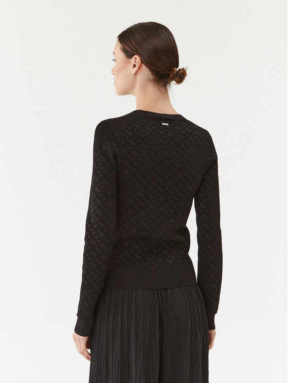 BOSS Boss Sweter Furkina 50493923 Czarny Regular Fit