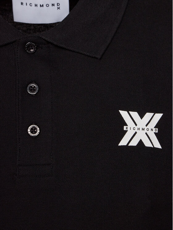 Richmond X Richmond X Polo Novak UMP24010PO Czarny Regular Fit