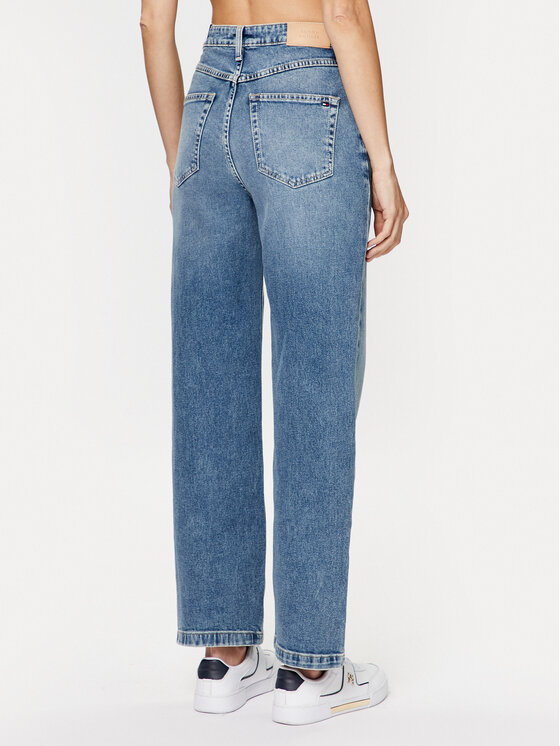 Tommy Hilfiger Tommy Hilfiger Jeans hlače WW0WW38906 Modra Relaxed Fit