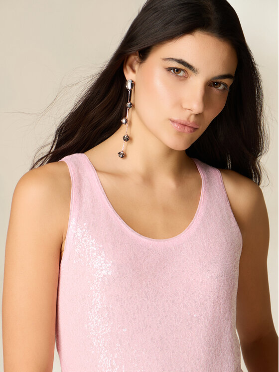 Oltre Oltre Blusa 2038J100821N006 Rosa Slim Fit